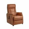 Relaxzetel Liam elektrisch - stof - cognac- Relaxzetels