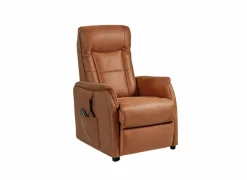 Relaxzetel Liam elektrisch - stof - cognac- Relaxzetels