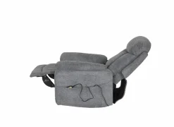 Relaxzetels|Relaxzetel Porter elektrisch - stof - grijs