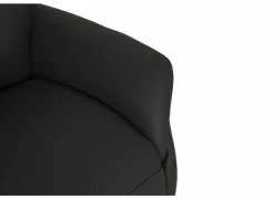 Relaxzetels|Relaxzetel 7051.76V+Z60 elektrisch - leder - zwart met medium zithoogte- en diepte en tilfunctie