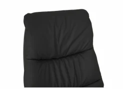 Relaxzetels|Relaxzetel 7051.76V+Z60 elektrisch - leder - zwart met medium zithoogte- en diepte en tilfunctie