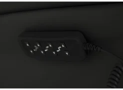 Relaxzetels|Relaxzetel 7051.51V+Z60 elektrisch - leder - zwart met medium zithoogte- en diepte – Maxi versie