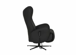 Relaxzetels|Relaxzetel 7589.22V+Z60 elektrisch - leder - zwart