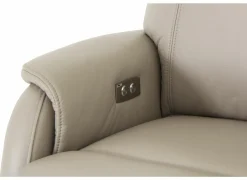 Relaxzetel Wellesley elektrisch - leder & lederlook - beige- Relaxzetels