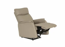 Relaxzetel Wellesley elektrisch - leder & lederlook - beige- Relaxzetels