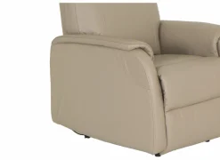 Relaxzetel Wellesley elektrisch - leder & lederlook - beige- Relaxzetels