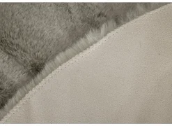 Tapijten|Tapijten|Rond tapijt Serene Ø90cm - nepbont - stone