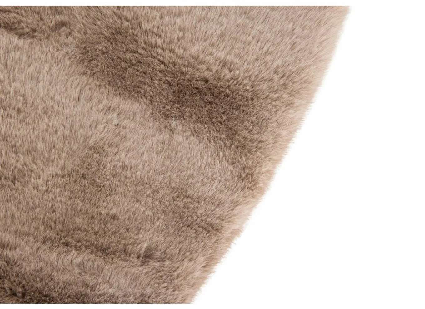 Tapijten|Tapijten|Rond tapijt Serene Ø90cm - nepbont - old rose