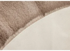 Tapijten|Tapijten|Rond tapijt Serene Ø90cm - nepbont - old rose