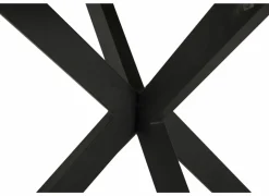 Ronde tafel Benedetta Ø130cm - eik massief en metaal - naturel- Eettafels