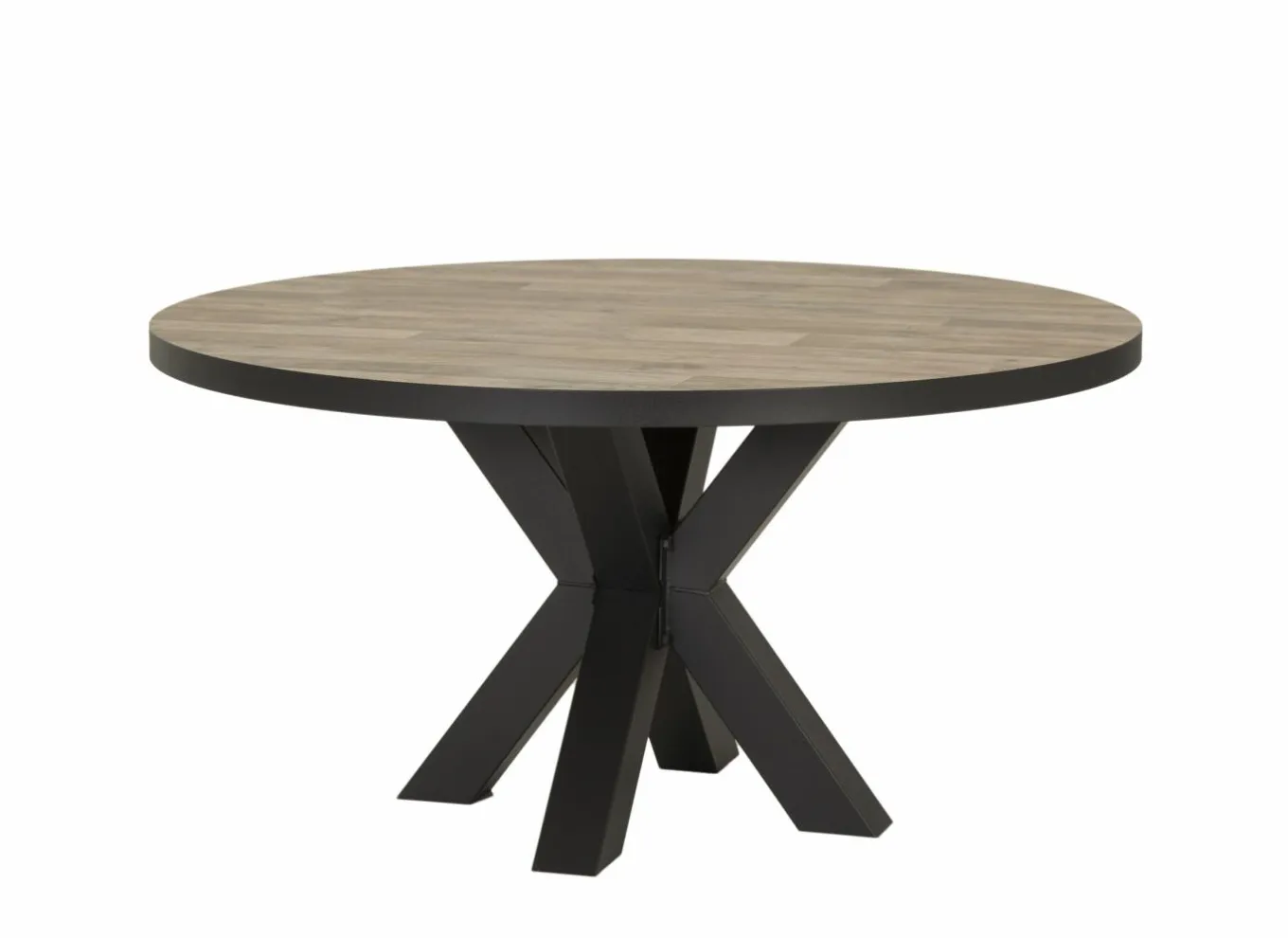 Keukentafels|Eettafels|Ronde tafel Ø130cm - decor - parketlook