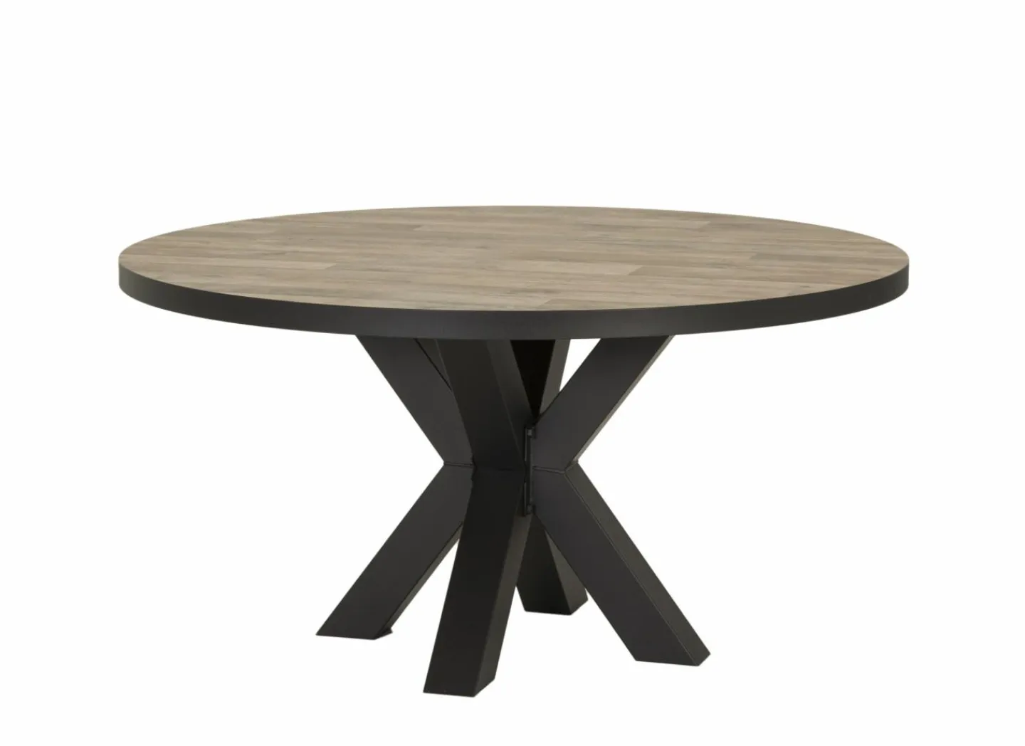 Ronde tafel Ø90cm - decor - parketlook- Keukentafels|Eettafels