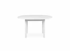 Ronde tafel Coburg 100/140x100cm - melamine - wit- Keukentafels|Eettafels