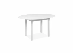 Ronde tafel Coburg 100/140x100cm - melamine - wit- Keukentafels|Eettafels