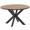 Ronde tafel Elio Ø120cm - decor - bruin & zwart- Eettafels