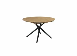 Ronde tafel Oye 120/160x120cm - melamine - eik- Keukentafels|Eettafels