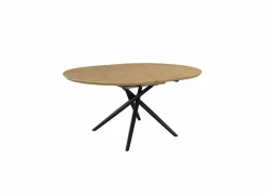 Ronde tafel Oye 120/160x120cm - melamine - eik- Keukentafels|Eettafels