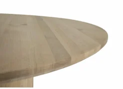 Keukentafels|Eettafels|Ronde tafel Pearl Ø140cm - eik massief - naturel