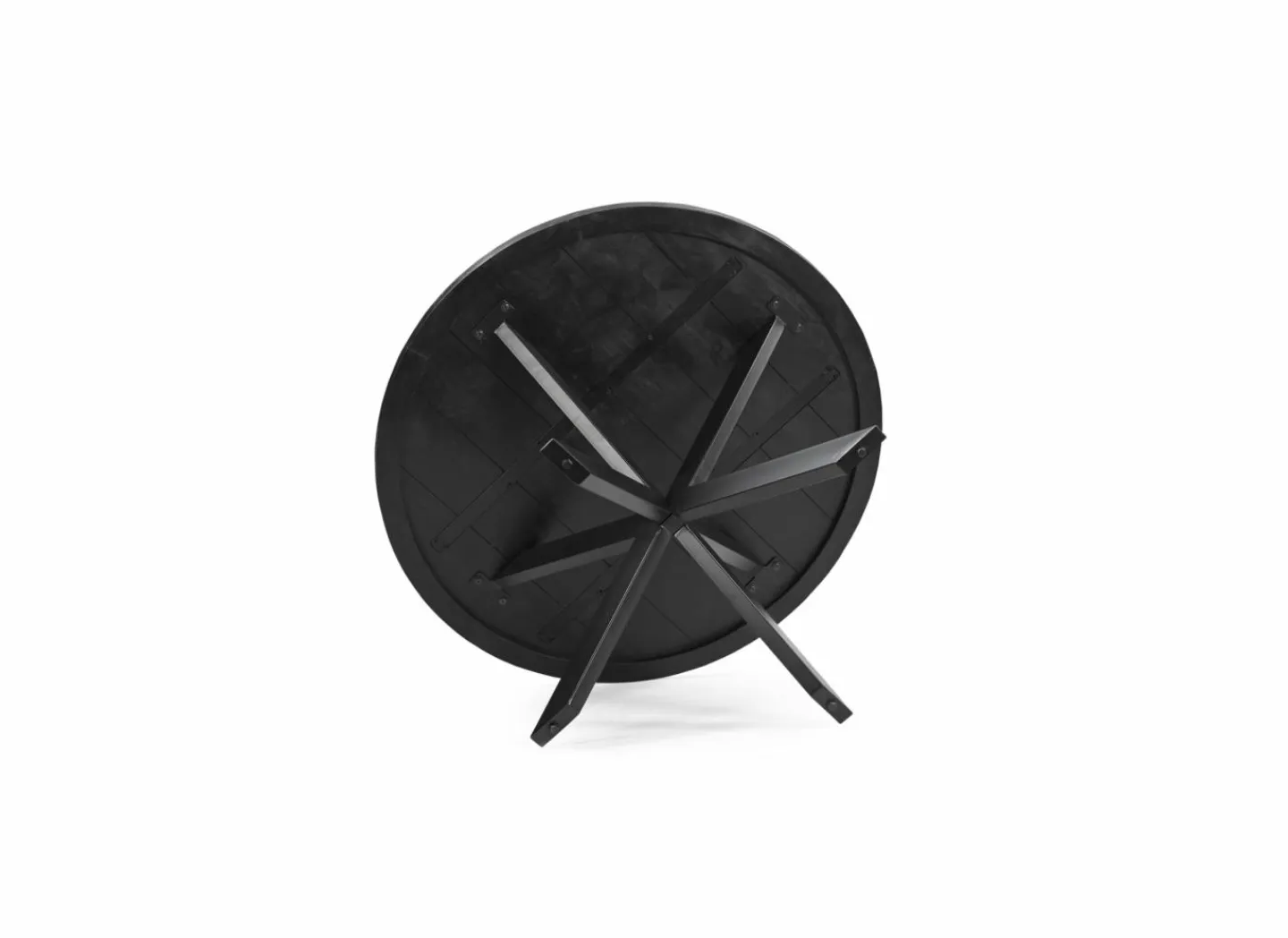 Ronde tafel Sofia Ø150cm - mango massief - zwart- Eettafels