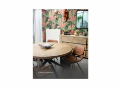 Eettafels|Ronde tafel Sofia Ø150cm - mango massief - naturel