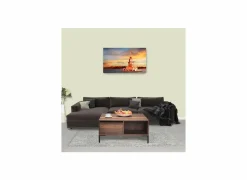 Salontafel Aires 90x90cm - melamine - walnoot- Salontafels