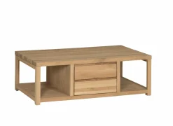 Salontafels|Salontafel Amarillo 120x60cm - eik massief & decor -  naturel