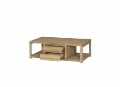 Salontafels|Salontafel Amarillo 120x60cm - eik massief & decor -  naturel