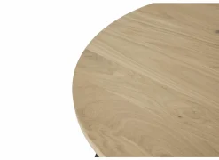 Salontafels|Salontafel Barn Ø75x38/Ø55x33cm - eik massief - naturel set van 2