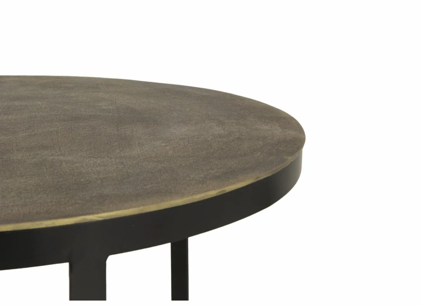 Salontafel Brass Ø75/Ø60cm - metaal - antique brass set van 2- Bijzettafels|Salontafels