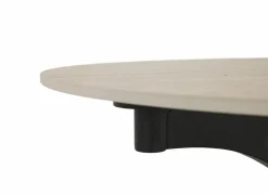 Salontafel Caldera 129/80x80x43,5cm - gesinterd steen - naturel- Salontafels