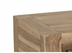 Salontafel Carbone 125x65cm - sheesham massief &  decor - naturel- Salontafels