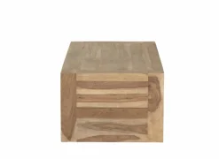 Salontafel Carbone 125x65cm - sheesham massief &  decor - naturel- Salontafels