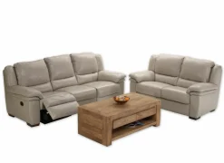 Salontafel Carbone 125x65cm - sheesham massief &  decor - naturel- Salontafels