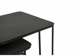 Salontafel Century Ø62/Ø46cm - metaal - zwart set van 2- Salontafels