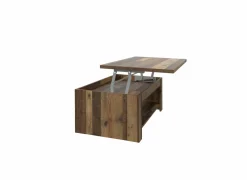 Salontafel Clif 110x65cm - decor - old wood & donker beton- Salontafels