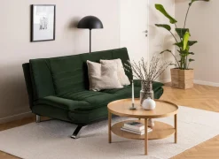 Salontafel Ø80cm - eik fineer - bruin- Salontafels