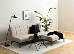 Salontafel Ø80cm - marmer - zwart- Salontafels