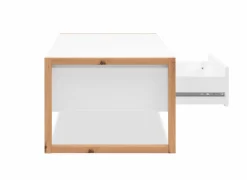 Salontafel Denver 100x40x55cm - decor - wit & artisanale eik- Salontafels