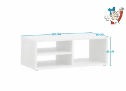 Salontafels|Salontafel Elvis 120x60cm - decor - white oak
