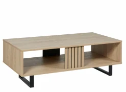 Salontafels|Salontafel Faro 42x125cm - melamine - zand eik