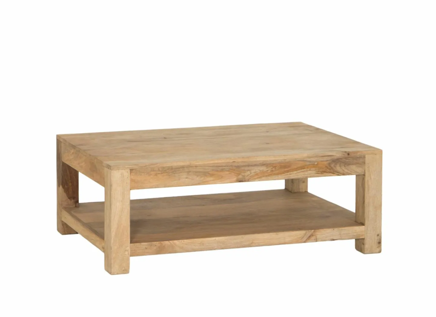 Salontafel Faust 123x75cm  - mango massief - naturel- Salontafels