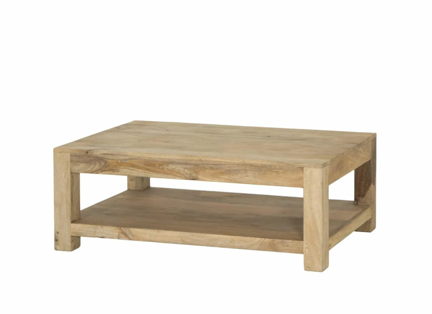 Salontafel Faust 123x75cm  - mango massief - naturel- Salontafels