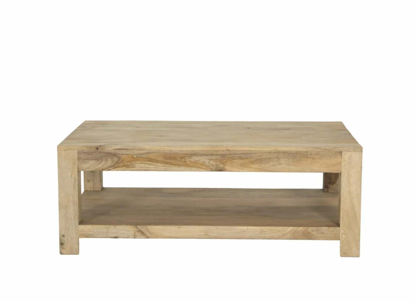 Salontafel Faust 123x75cm  - mango massief - naturel- Salontafels