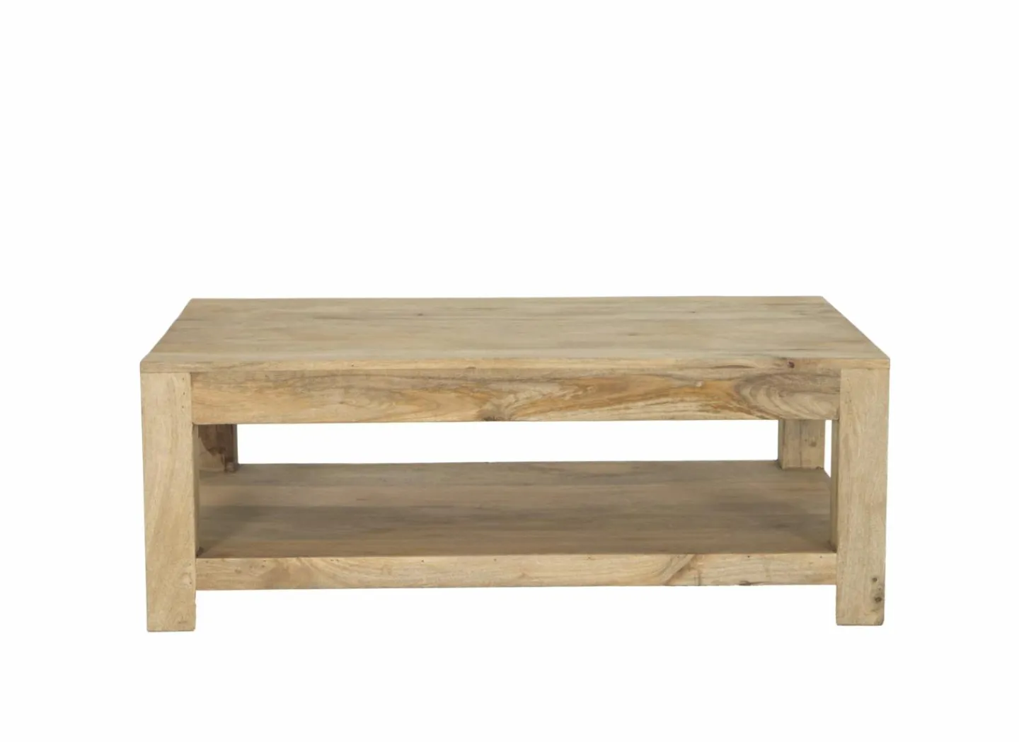 Salontafel Faust 123x75cm  - mango massief - naturel- Salontafels