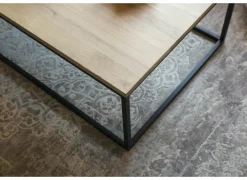 Salontafels|Salontafel Fetich 130x70cm - eik massief - naturel