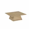 Salontafel Float 80x80cm - eik massief - naturel- Salontafels