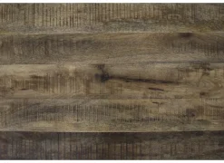 Salontafel Fuego Ø100cm - mango massief & metaal - naturel- Salontafels