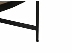 Salontafel Fuego Ø100cm - mango massief & metaal - naturel- Salontafels