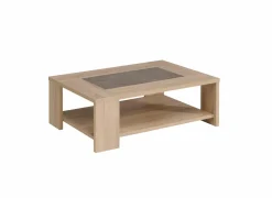 Salontafel Fumay 105x73cm - hout fineer - eik- Salontafels