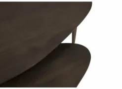 Salontafels|Salontafel Ginger 110x64/69x49cm - mango massief - naturel set van 2